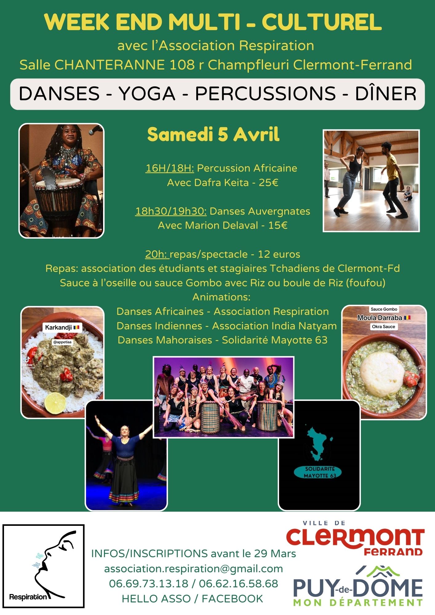 WEEK END MULTI CULTUREL SAMEDI 5 AVRIL